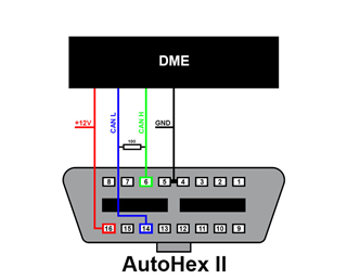 Wiring diagram for DME connection