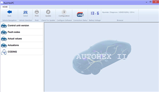 Hyundai Engine fnctions in AutoHex II