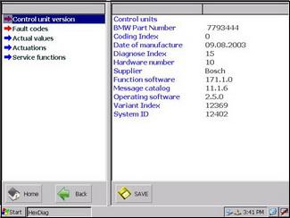 BMW Control Unit Identifications 