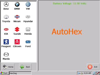AutoHex scan tool main program